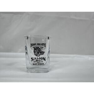 Hogs Breath Saloon Key West Clear Square Shot Glass Drinkware Party